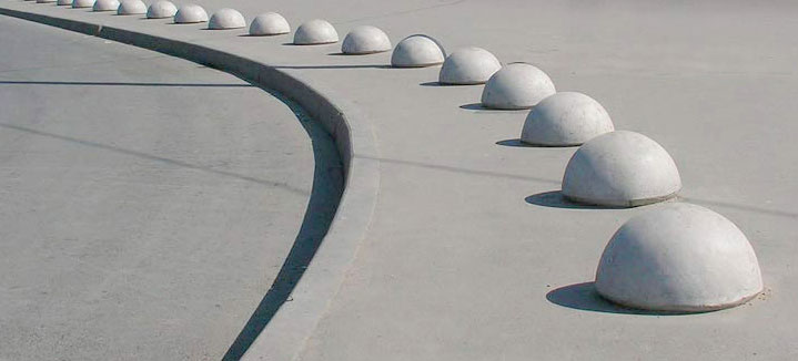 полусферы бетонные анти-парковочные